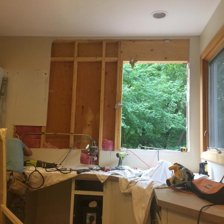 A home improvement project: kitchen window replacement