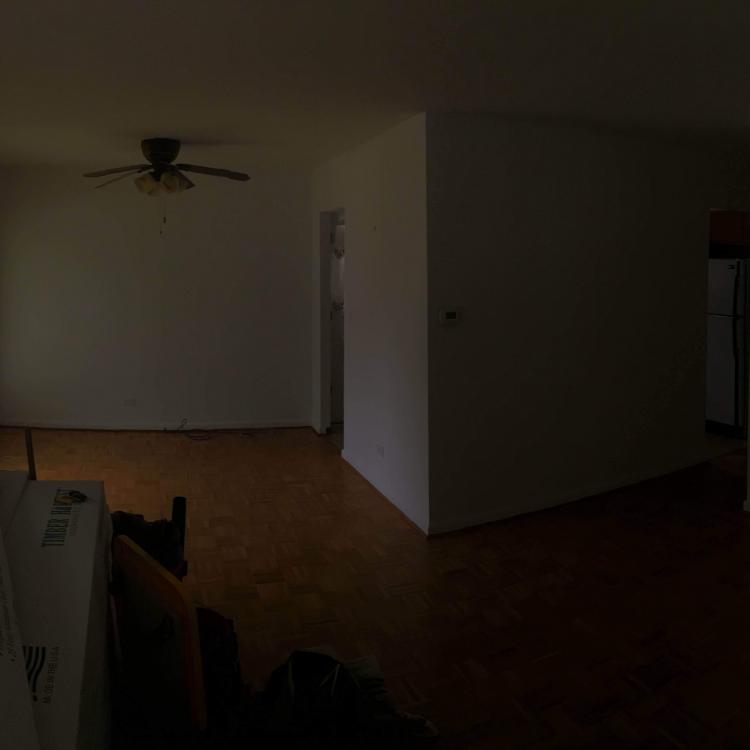 Blank canvas living room with potential for interior design.