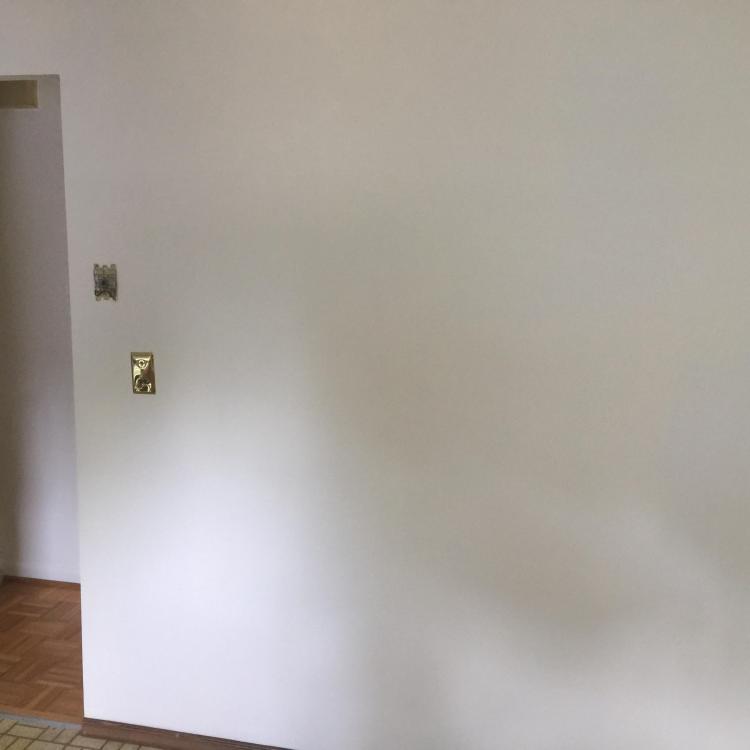 Interior planning: blank wall in a room