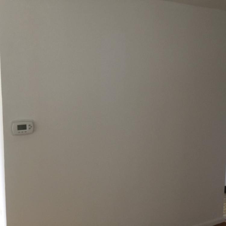 Interior design: blank wall, ready for painting or wallpaper.